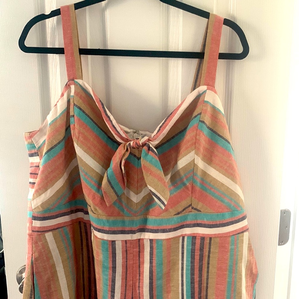 Lane Bryant Striped Jumpsuit